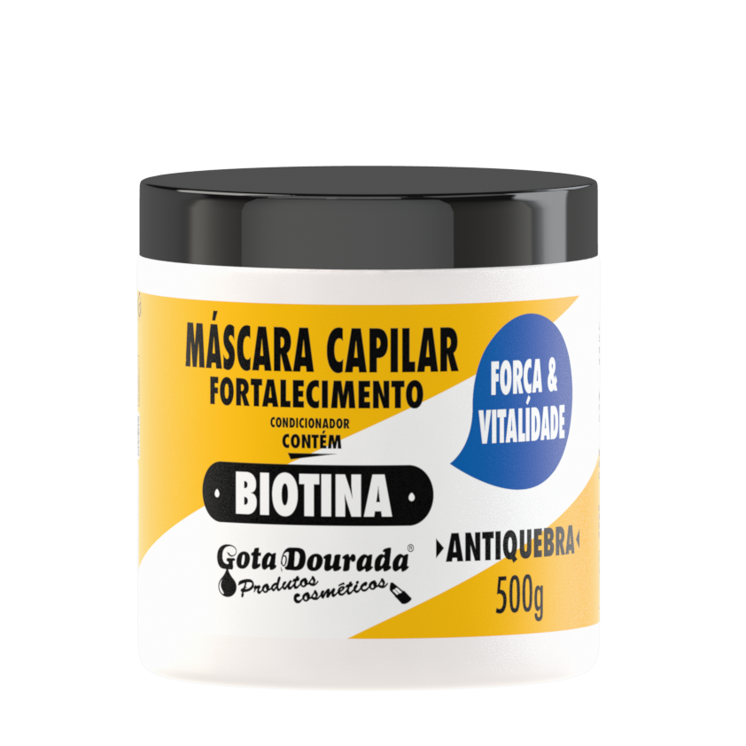 MÁSCARA GOTA DOURADA FORTALECIMENTO BIOTINA 500G