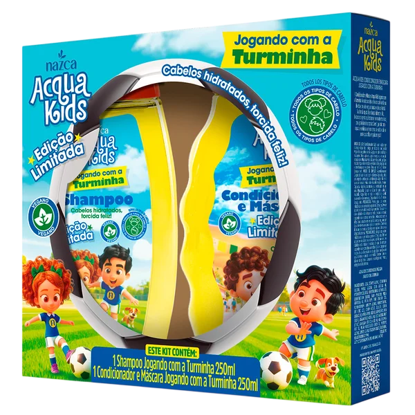 KIT SHAMPOO + CONDICIONADOR ACQUA KIDS JOGANDO COM A TURMINHA 250ML