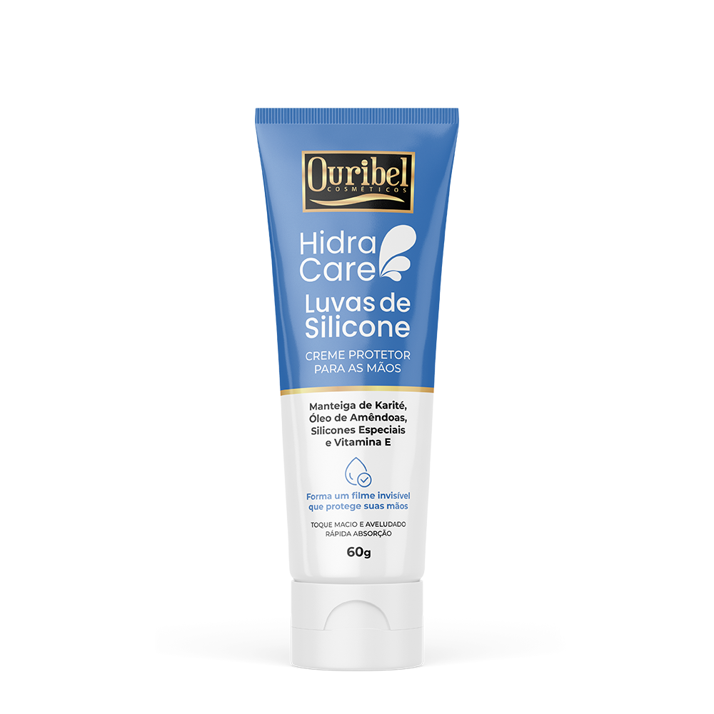 CREME PROTETOR PARA AS MÃOS  OURIBEL LUVAS DE SILICONE 60G