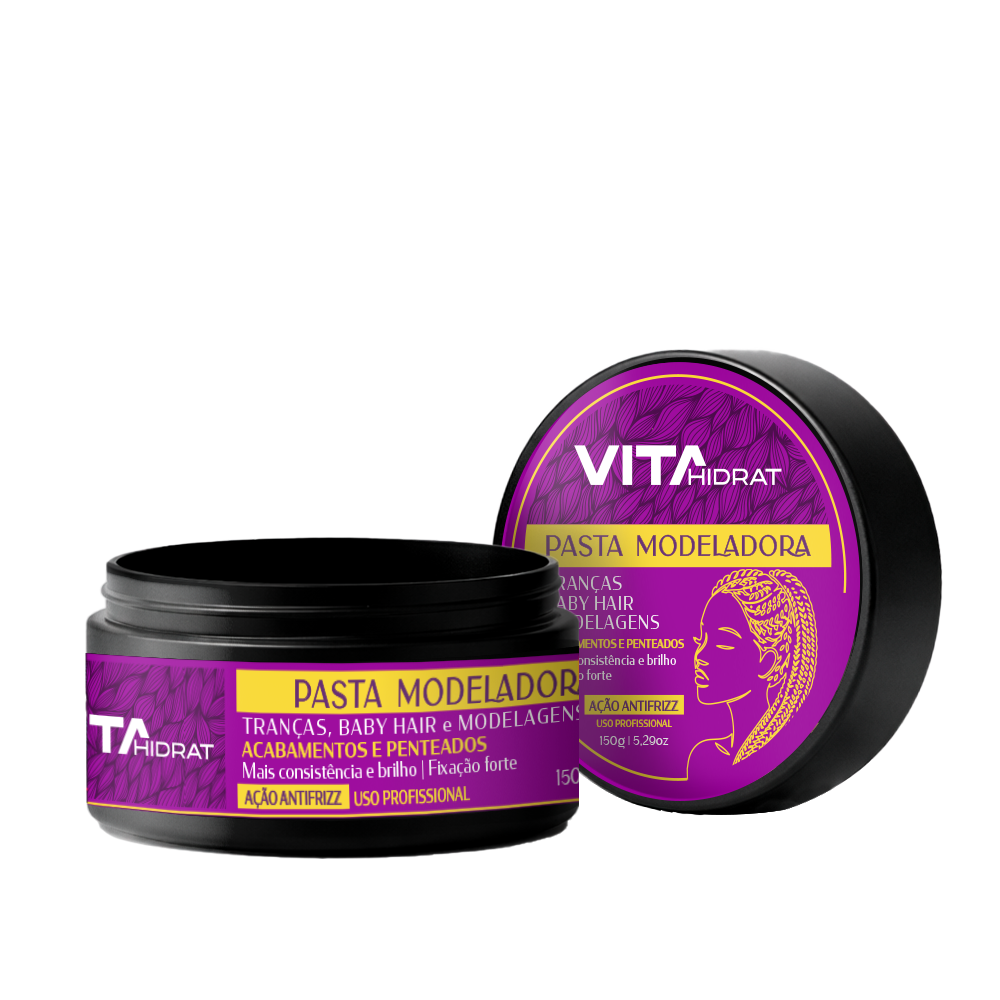 PASTA MODELADORA VITAHIDRAT FIXAÇÃO FORTE PARA TRANÇAS 150G