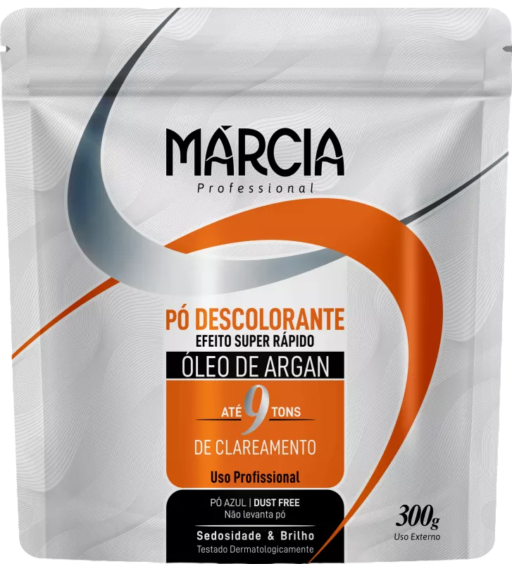 REFIL PÓ DESCOLORANTE MARCIA ÓLEO DE ARGAN 300G