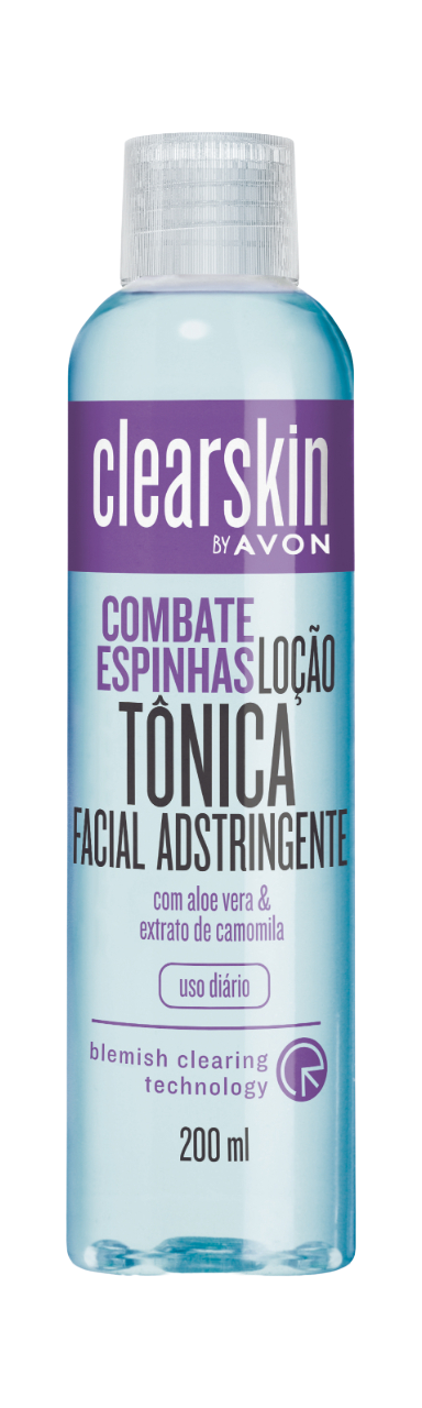 LOÇÃO TÔNICA FACIAL ADSTRINGENTE AVON CLEARSKIN 200ML