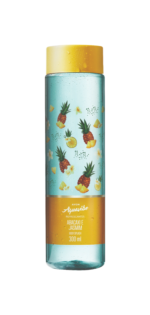 BODY SPLASH AVON AQUAVIBE ABACAXI E JASMIM 300ML