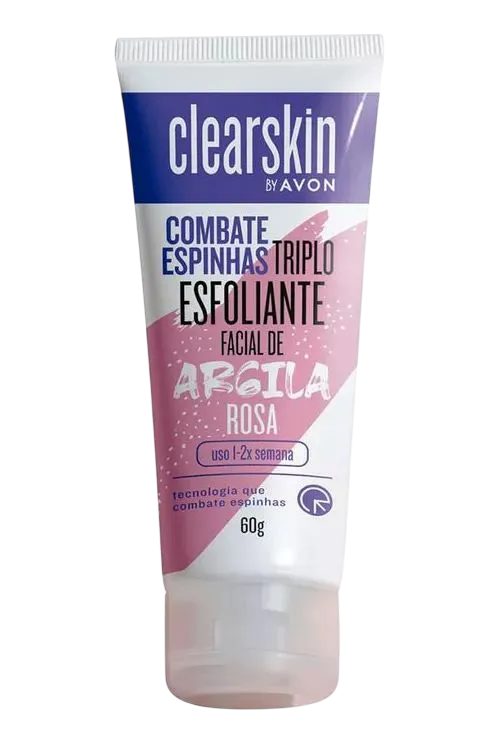 Esfoliante Facial Avon Clearskin Argila Rosa 50g
