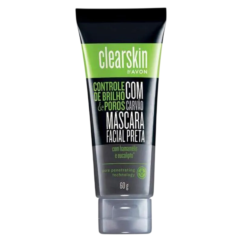 Máscara Facial Avon Clearskin Preta 50g