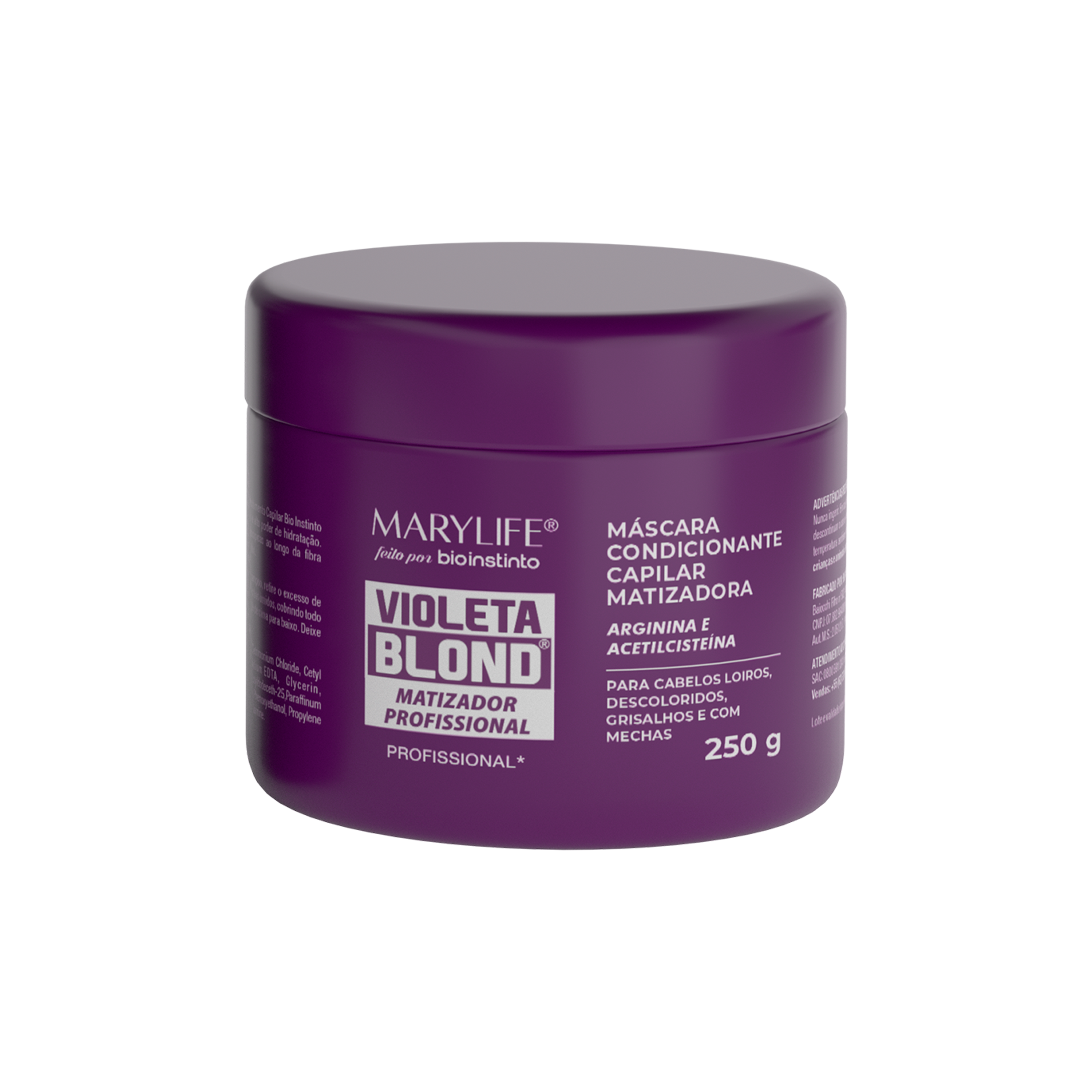 MÁSCARA MATIZADORA MARY LIFE VIOLETA BLOND 250G