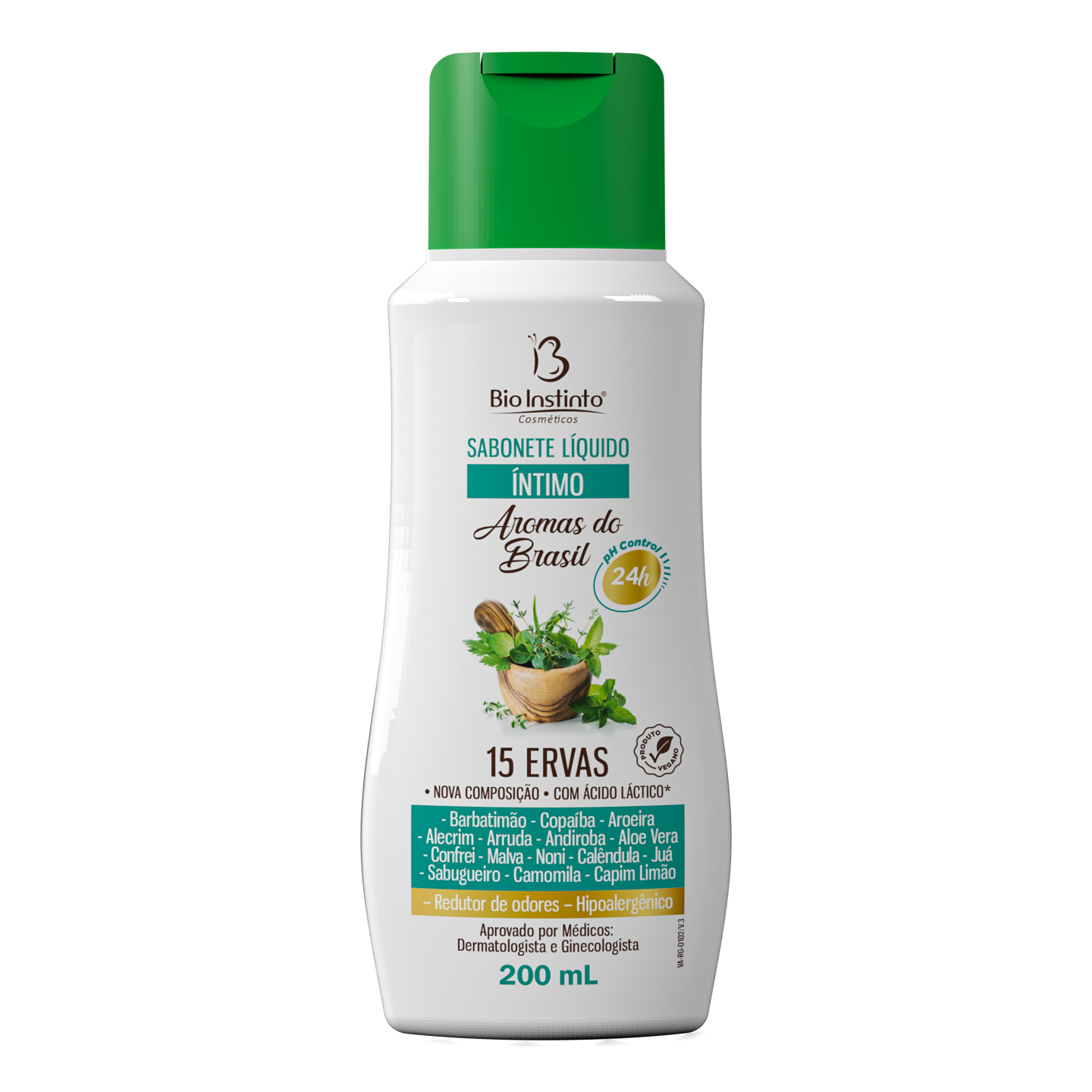 SABONETE ÍNTIMO BIO INSTINTO AROMAS DO BRASIL 15 ERVAS 200ML