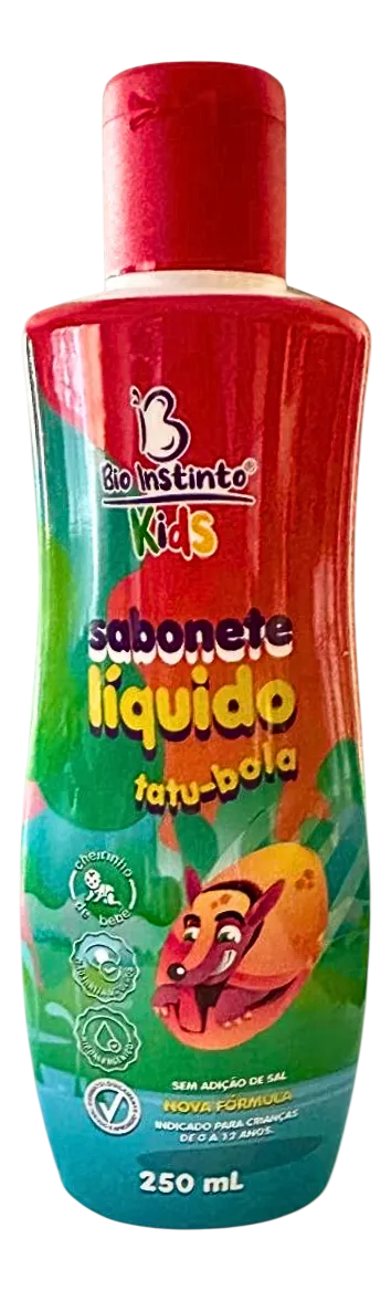 SABONETE LÍQUIDO BIO INSTINTO KIDS TATU-BOLA 250ML
