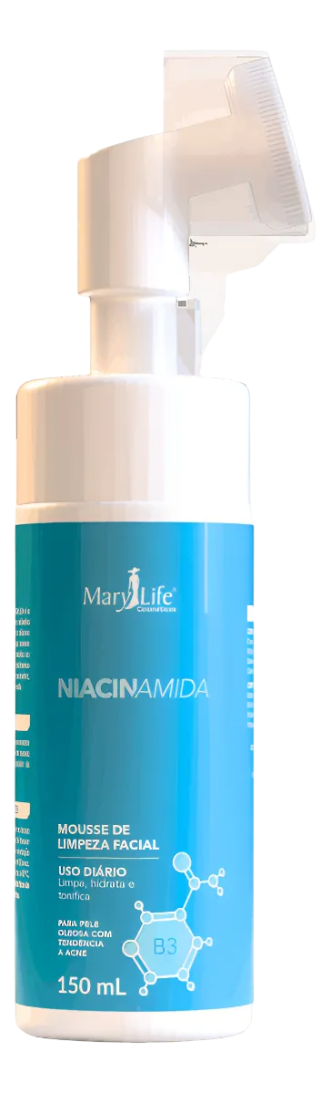MOUSSE DE LIMPEZA FACIAL MARY LIFE NIACINAMIDA 150ML