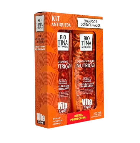 Kit Shampoo 270ml + Condicionador 250ml Muriel Biotina Antiqueda