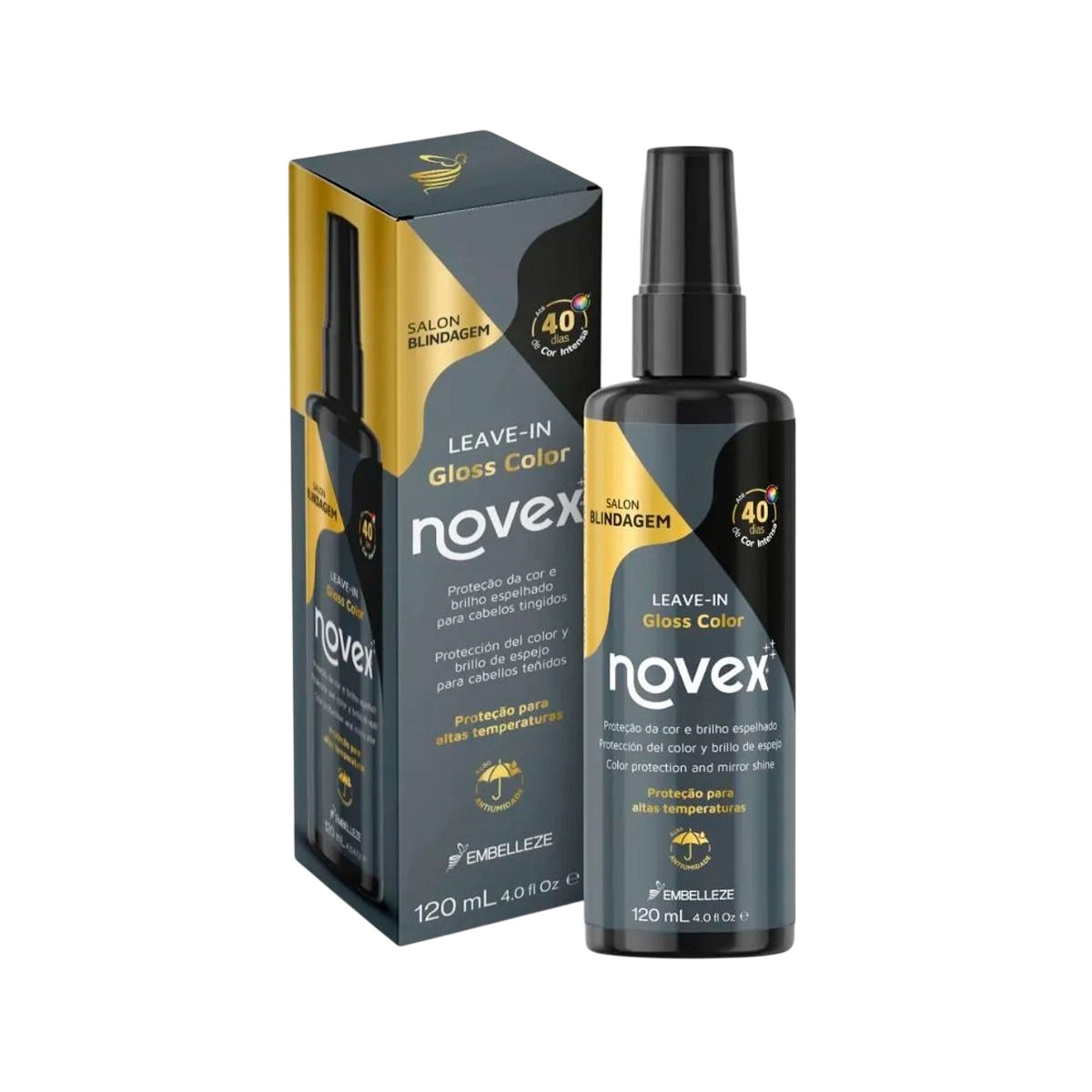 LEAVE-IN GLOSS COLOR NOVEX SALON BLINDAGEM 120ML