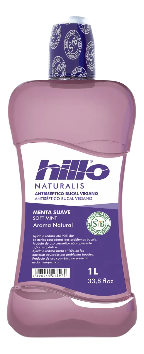 ANTISSEPTICO HILLO VEGANO MENTA SUAVE 1L