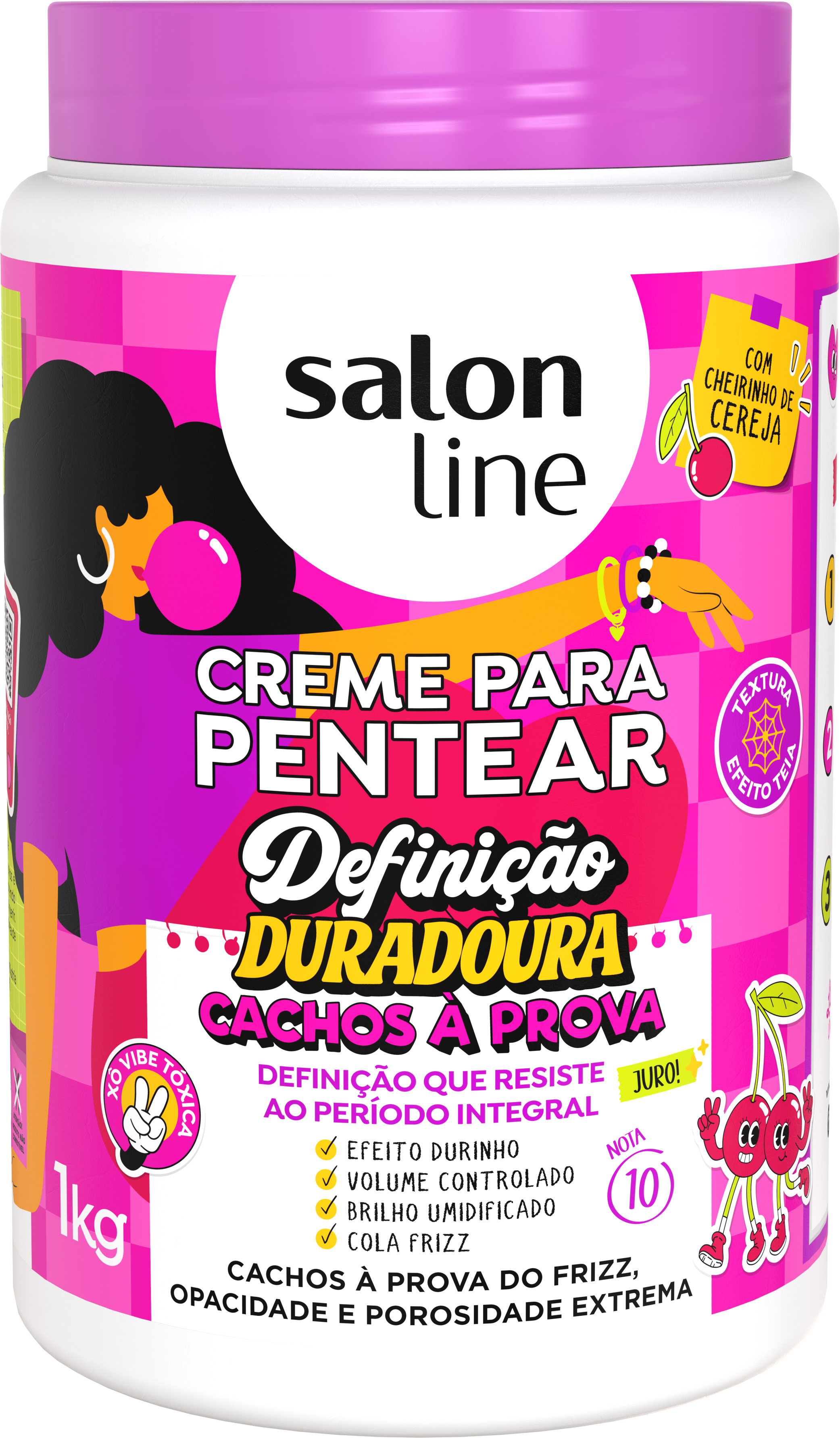 CREME PARA PENTEAR SALON LINE CACHOS À PROVA 1KG
