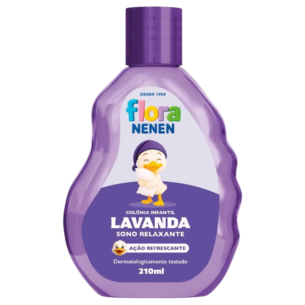 Colônia Lavanda Flora Neném Sono Relaxante 210ml