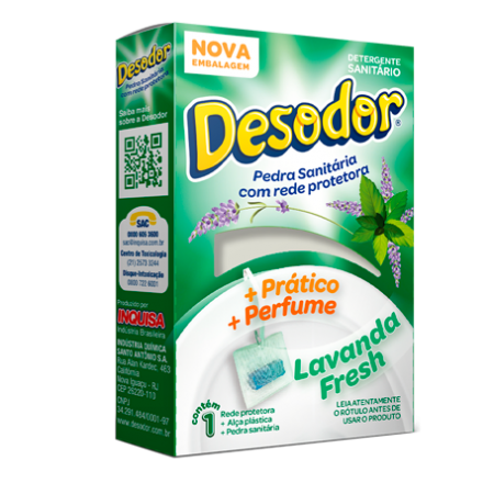 Pedra Sanitária Desodor Com Rede Lavanda Fresh