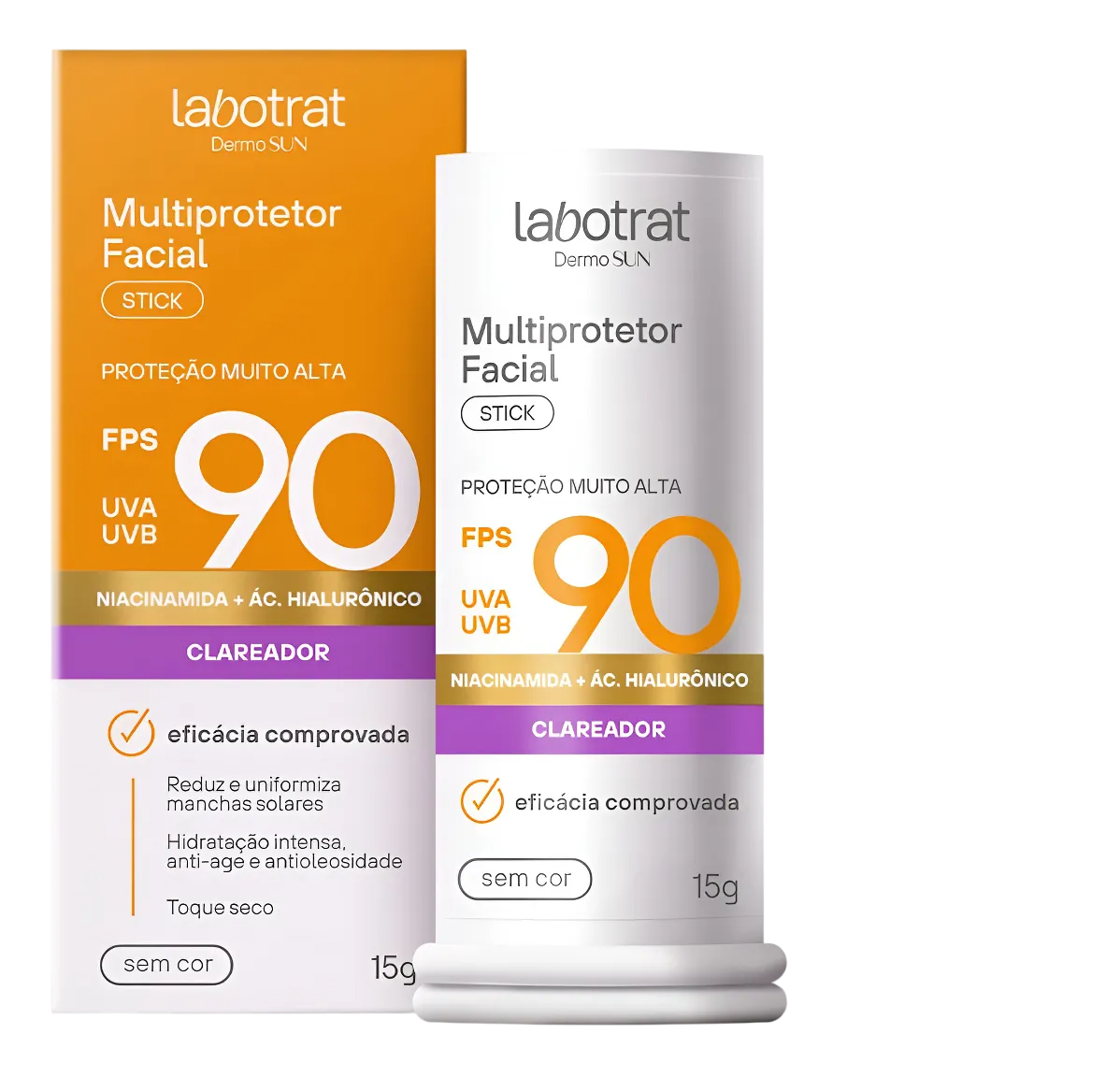 Multiprotetor Facial Labotrat Dermo Sun FPS90 Sem Cor 15g
