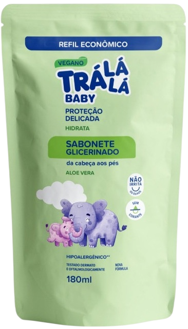 Sabonete Líquido Glicerinado Trá Lá Lá Hidrata 180ml Refil