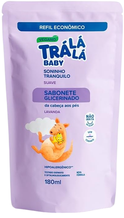 Sabonete Líquido Glicerinado Trá Lá Lá Suave 180ml Refil