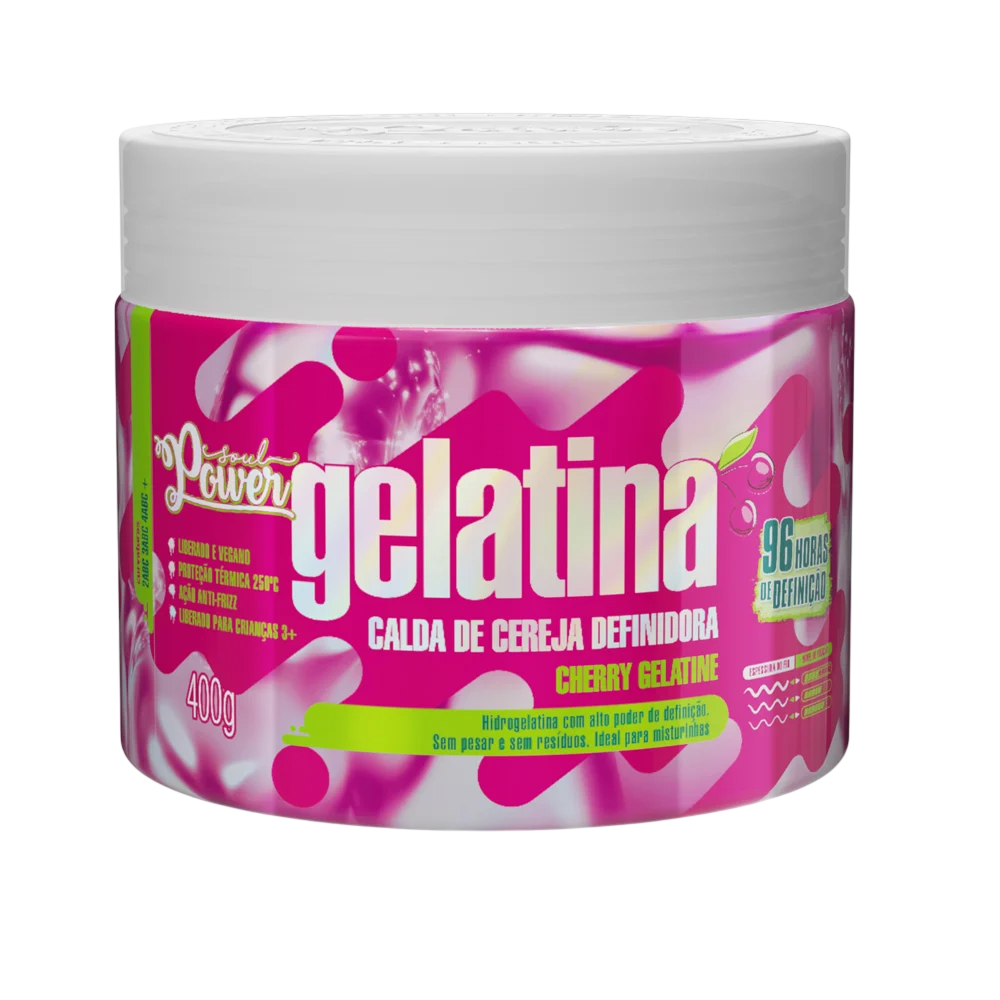 Gelatina Beauty Color Soul Power Calda de Cereja Definidora 400g