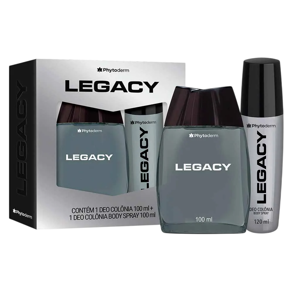 Kit Deo Côlonia 100ml + Body Spray 120ml Phytoderm Legacy