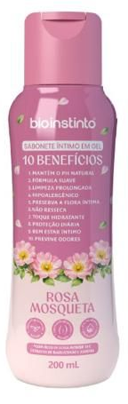 Sabonete Íntimo em Gel Bio Instinto Rosa Mosquesta 200ml
