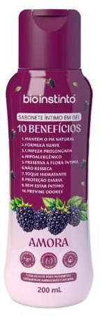 Sabonete Íntimo em Gel Bio Instinto Amora 200ml