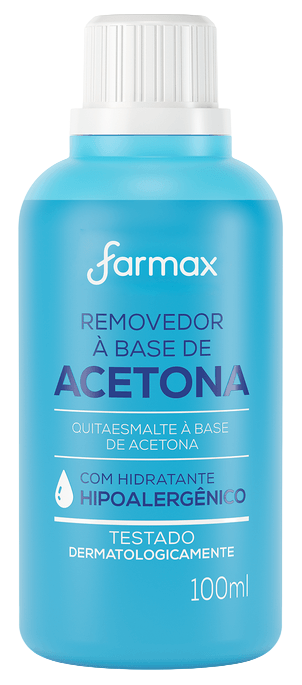 Removedor de Esmalte Farmax Extra Forte com Acetona 100ml