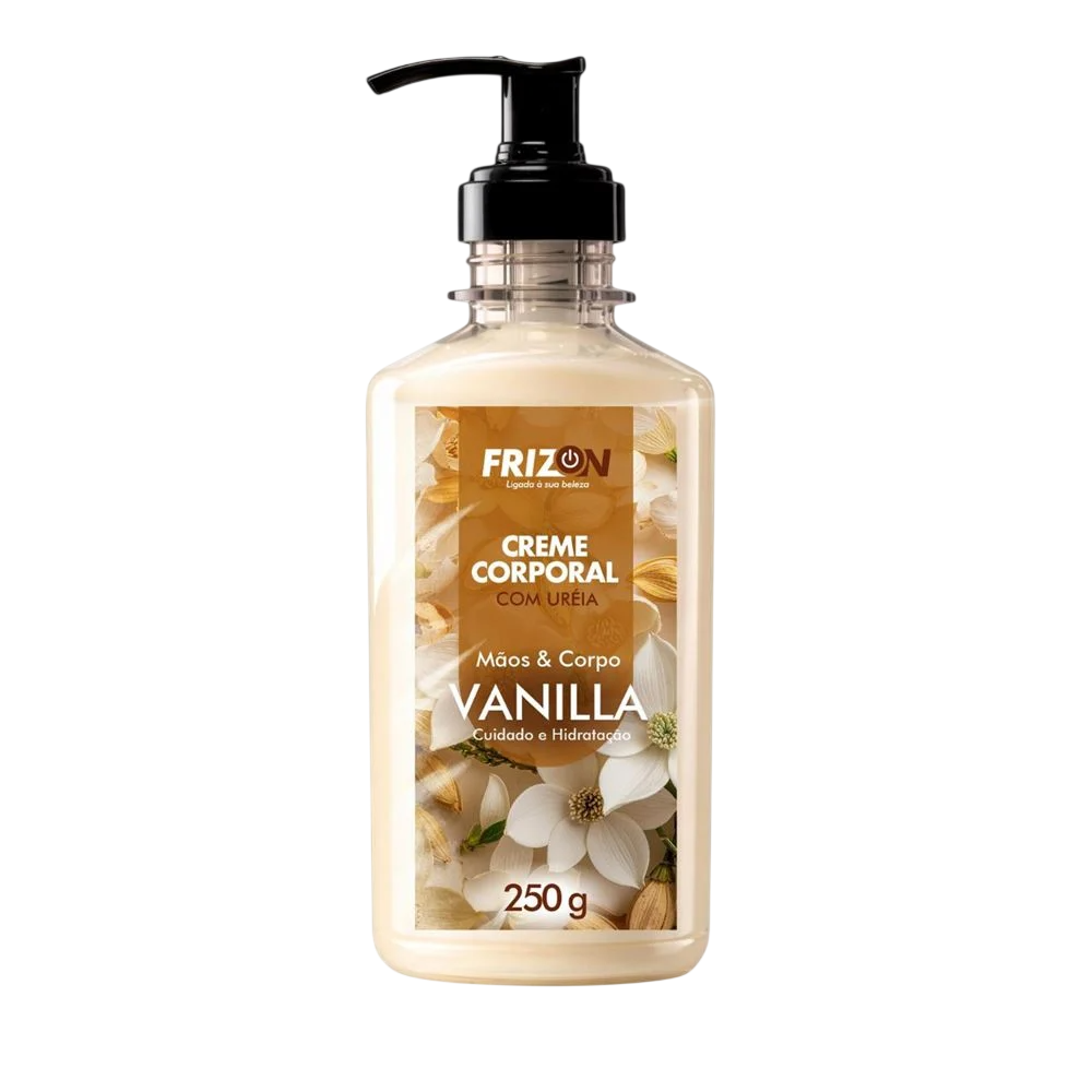 Creme Corporal com Uréia Frizon Vanilla 250g