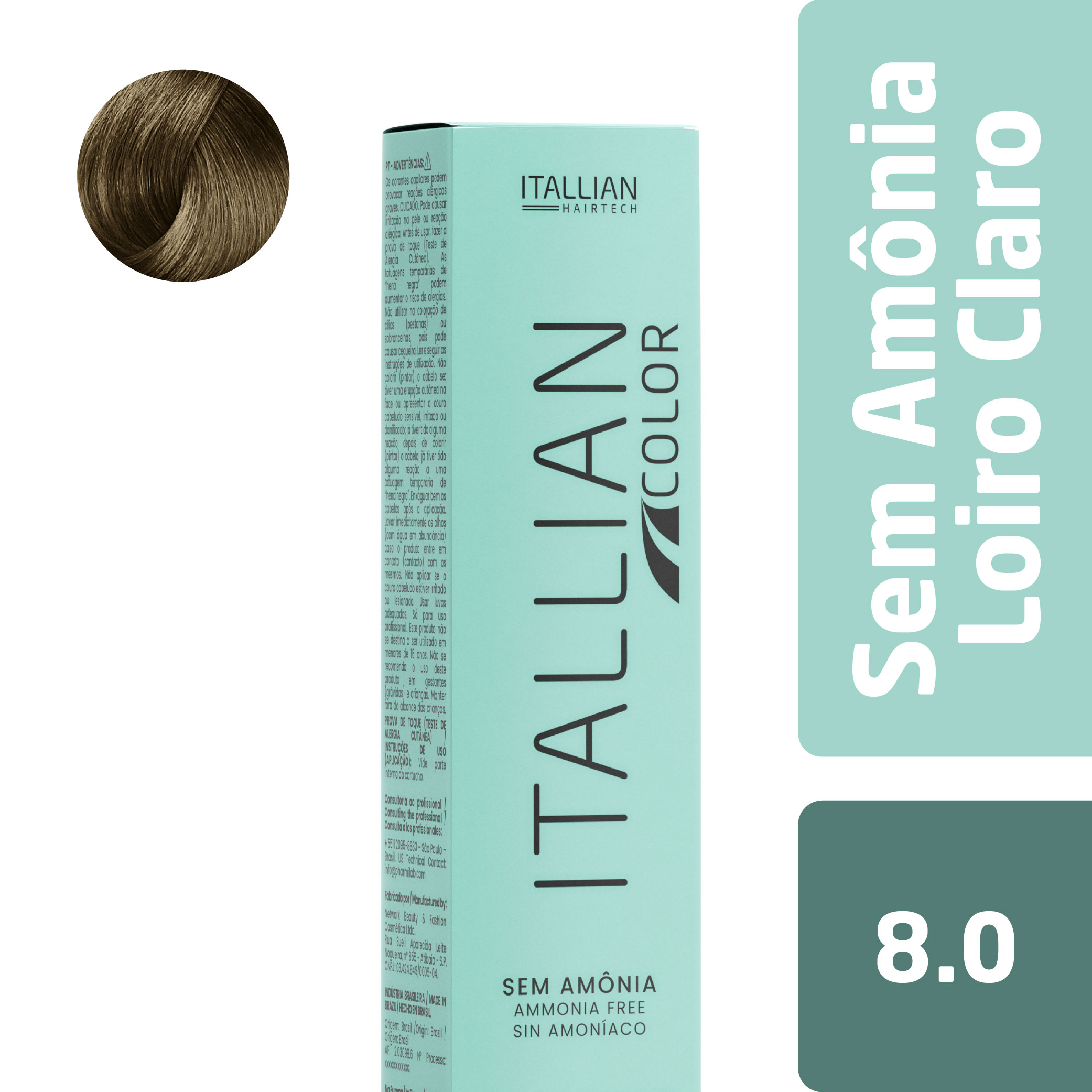 COL ITALLIAN COLOR S/AM 8.0 L.CLARO
