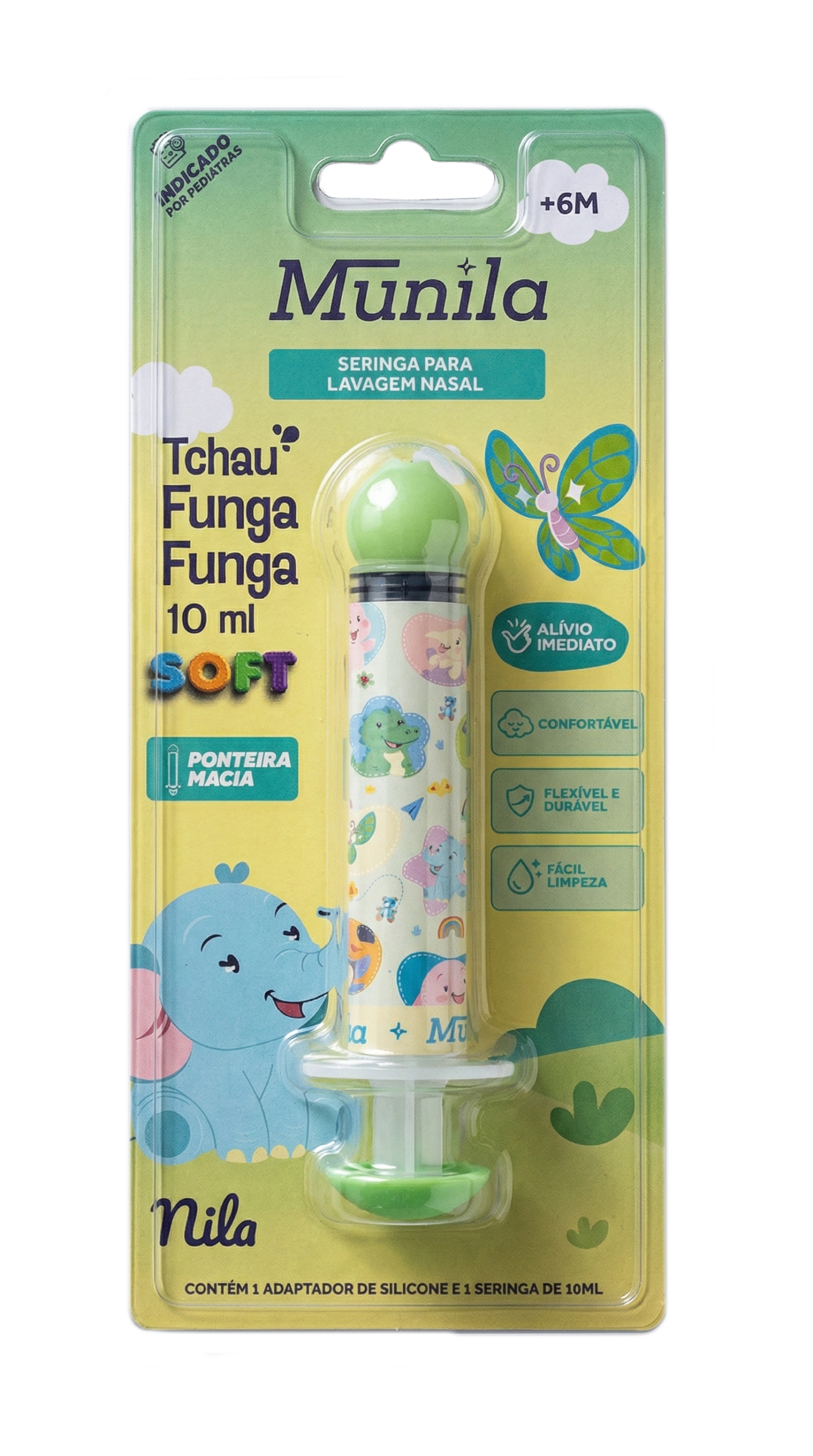 Seringa para Lavagem Nasal Munila Tchau Funga Funga Soft 10ml
