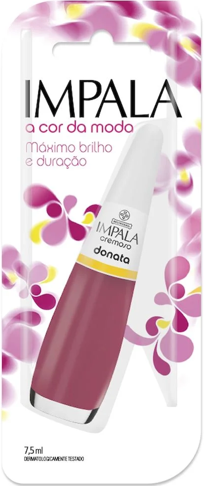 Esmalte Cremoso Impala A Cor da Sua Moda Donata 7,5ml Blister - (6 unidades)
