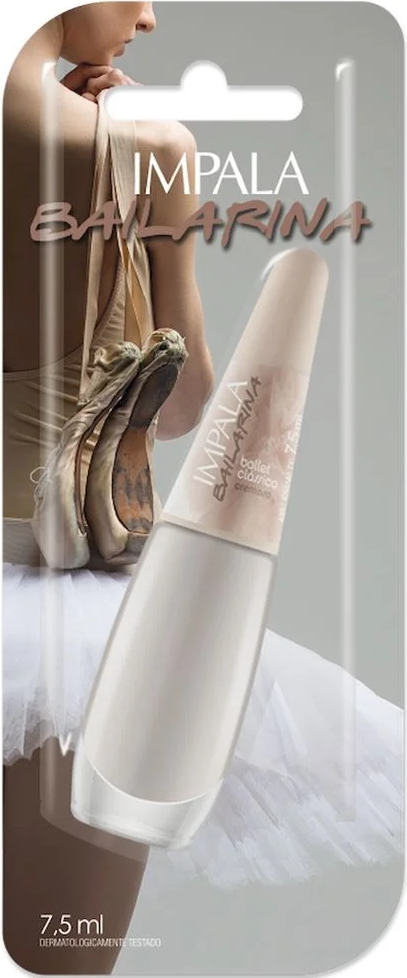 Esmalte Cremoso Impala Bailarina Ballet Clássico 7,5ml Blister - (6 unidades)