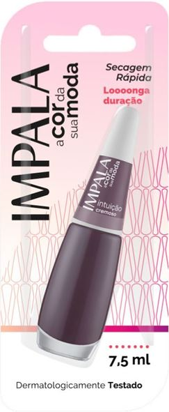 Esmalte Cremoso Impala A Cor da Sua Moda Intuição 7,5ml Blister - (6 unidades)