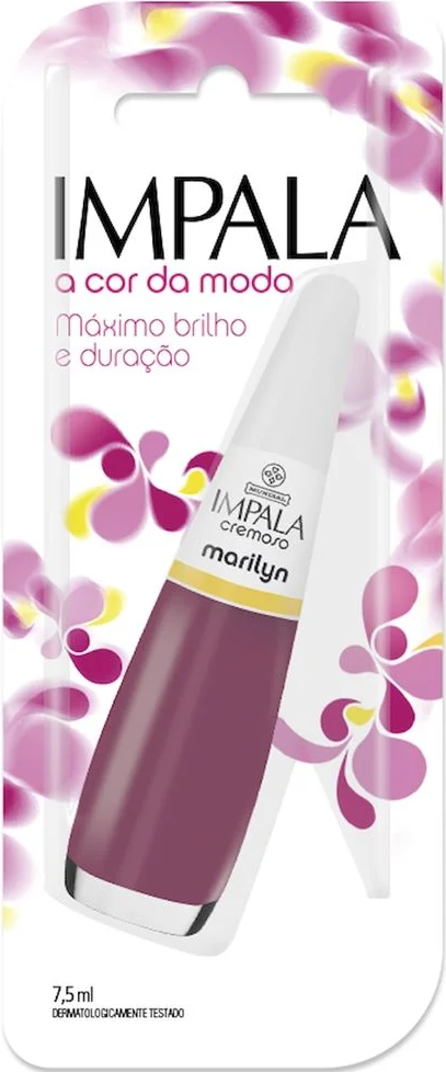 Esmalte Cremoso Impala A Cor da Sua Moda Marilyn 7,5ml Blister - (6 unidades)