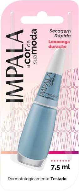 Esmalte Cremoso Impala A Cor da Sua Moda Memória 7,5ml Blister - (6 unidades)