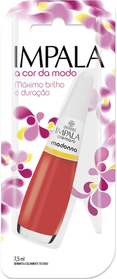 Esmalte Cremoso Impala A Cor da Sua Moda Madonna 7,5ml Blister - (6 unidades)