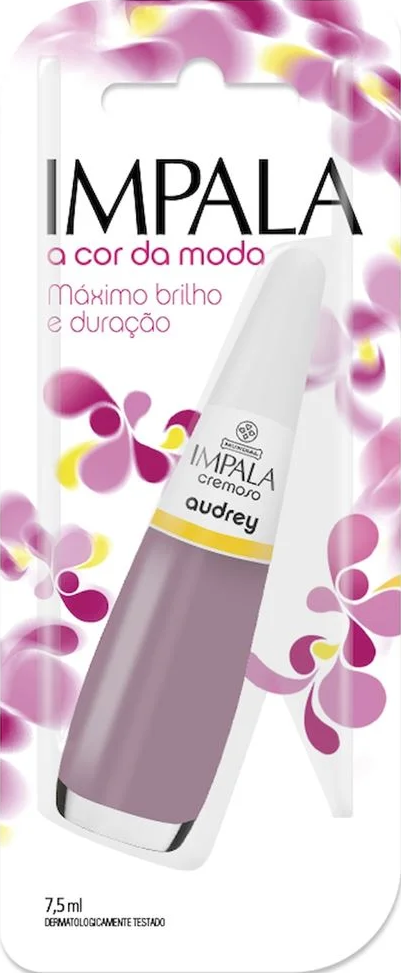 Esmalte Cremoso Impala A Cor da Sua Moda Audrey 7,5ml Blister - (6 unidades)