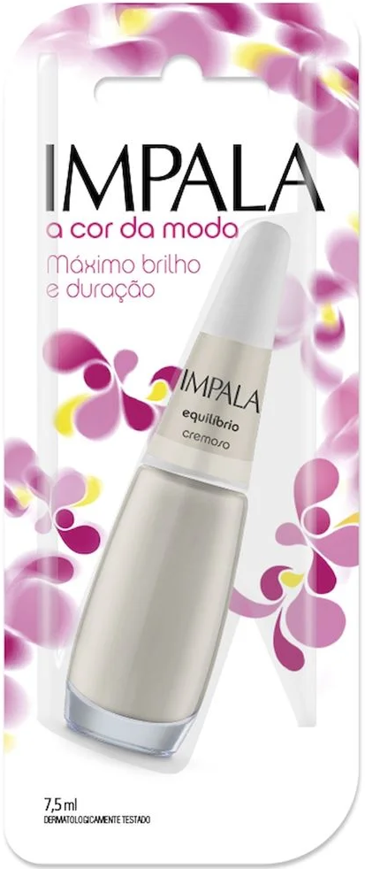 Esmalte Cremoso Impala A Cor da Sua Moda Equilíbio 7,5ml Blister - (6 unidades)