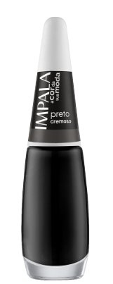 Esmalte Cremoso Impala A Cor da Sua Moda Preto 7,5ml Blister - (6 unidades)