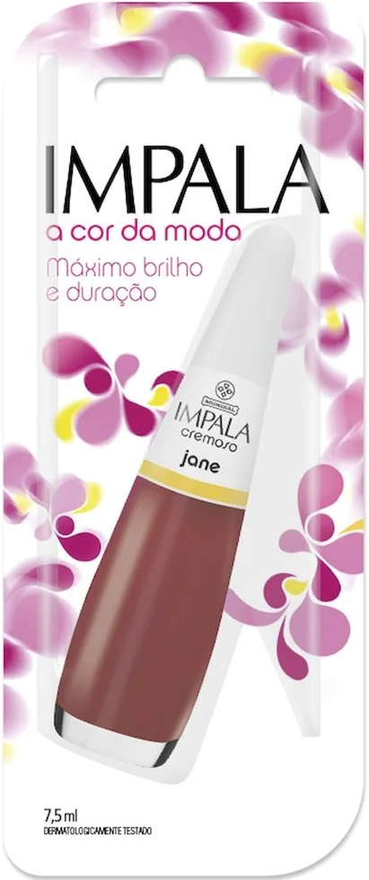 Esmalte Cremoso Impala A Cor da Sua Moda Jane 7,5ml Blister - (6 unidades)