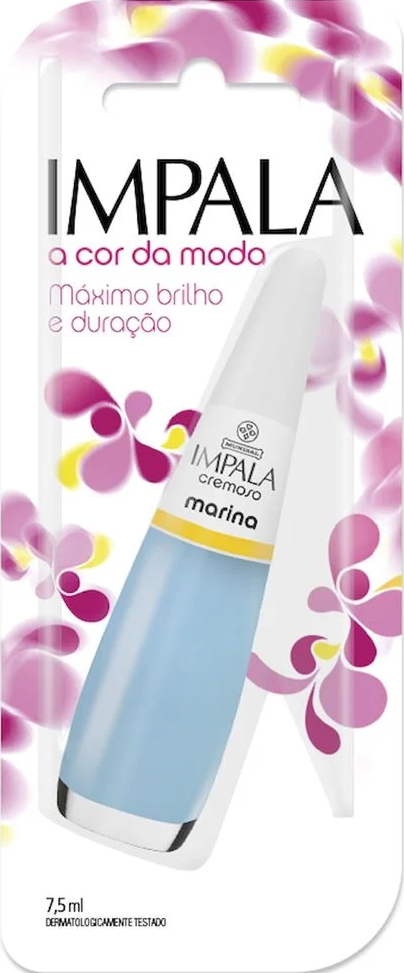 Esmalte Cremoso Impala A Cor da Sua Moda Marina 7,5ml Blister - (6 unidades)