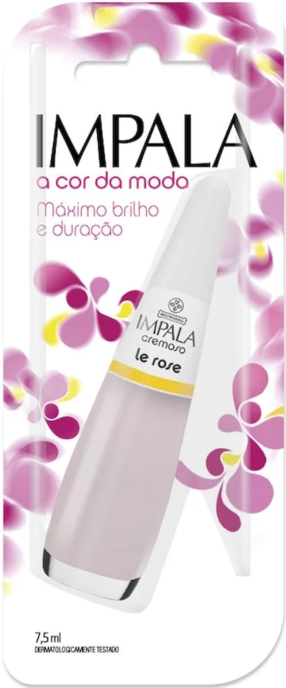 Esmalte Cremoso Impala A Cor da Sua Moda Le Rose 7,5ml Blister - (6 unidades)