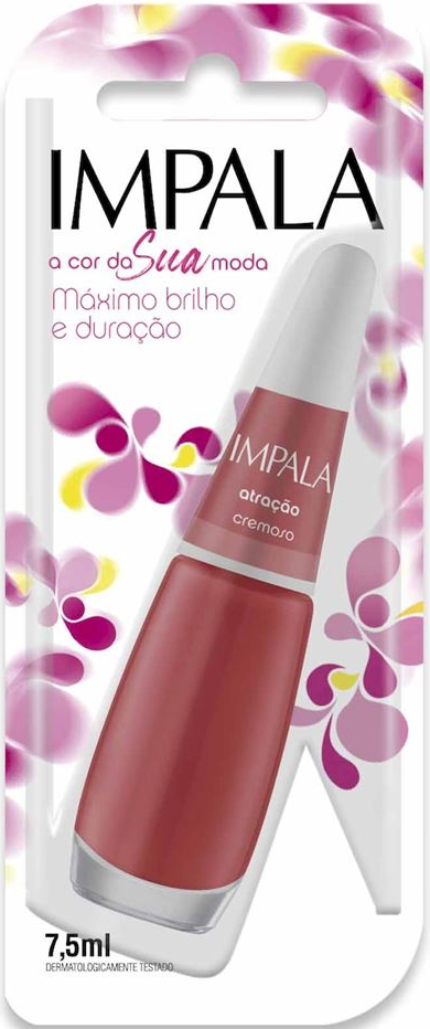 Esmalte Cremoso Impala A Cor da Sua Moda Atração 7,5ml Blister - (6 unidades)