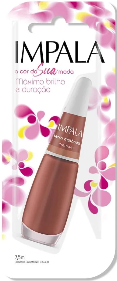 Esmalte Cremoso Impala A Cor da Sua Moda Terra Molhada 7,5ml Blister - (6 unidades)