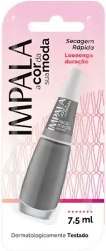 Esmalte Cremoso Impala A Cor da Sua Moda Recomeços 7,5ml Blister - (6 unidades)