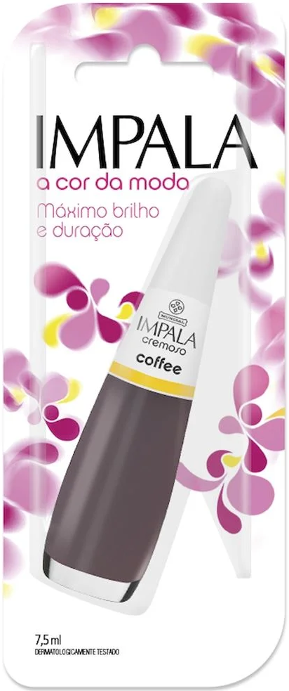 Esmalte Cremoso Impala A Cor da Sua Moda Coffee 7,5ml Blister - (6 unidades)