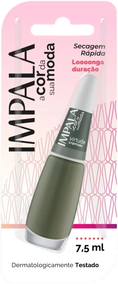 Esmalte Cremoso Impala A Cor da Sua Moda Virtude 7,5ml Blister - (6 unidades)