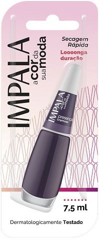 Esmalte Cremoso Impala A Cor da Sua Moda Presença 7,5ml Blister - (6 unidades)