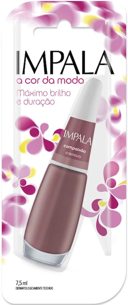 Esmalte Cremoso Impala A Cor da Sua Moda Com Paixão 7,5ml Blister - (6 unidades)