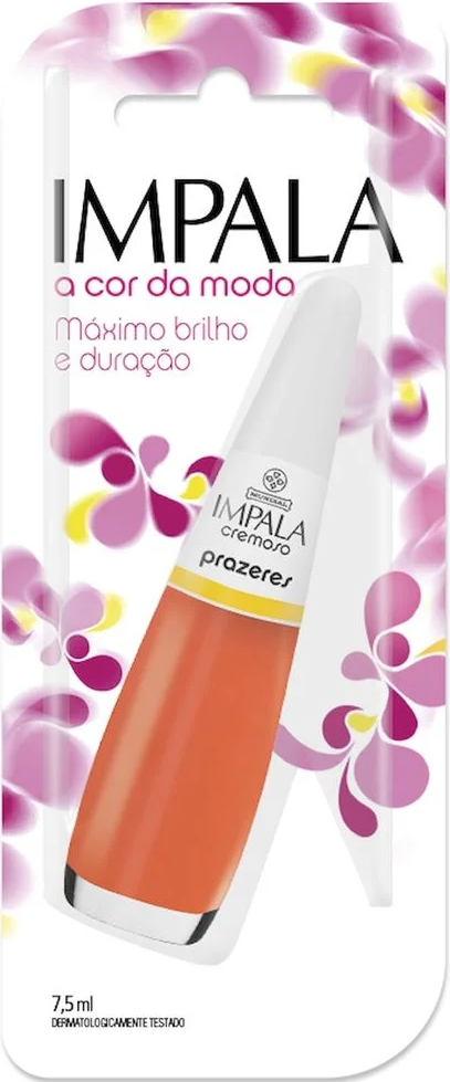 Esmalte Cremoso Impala A Cor da Sua Moda Prazeres 7,5ml Blister - (6 unidades)